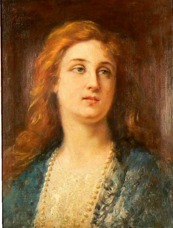 Donna con collana